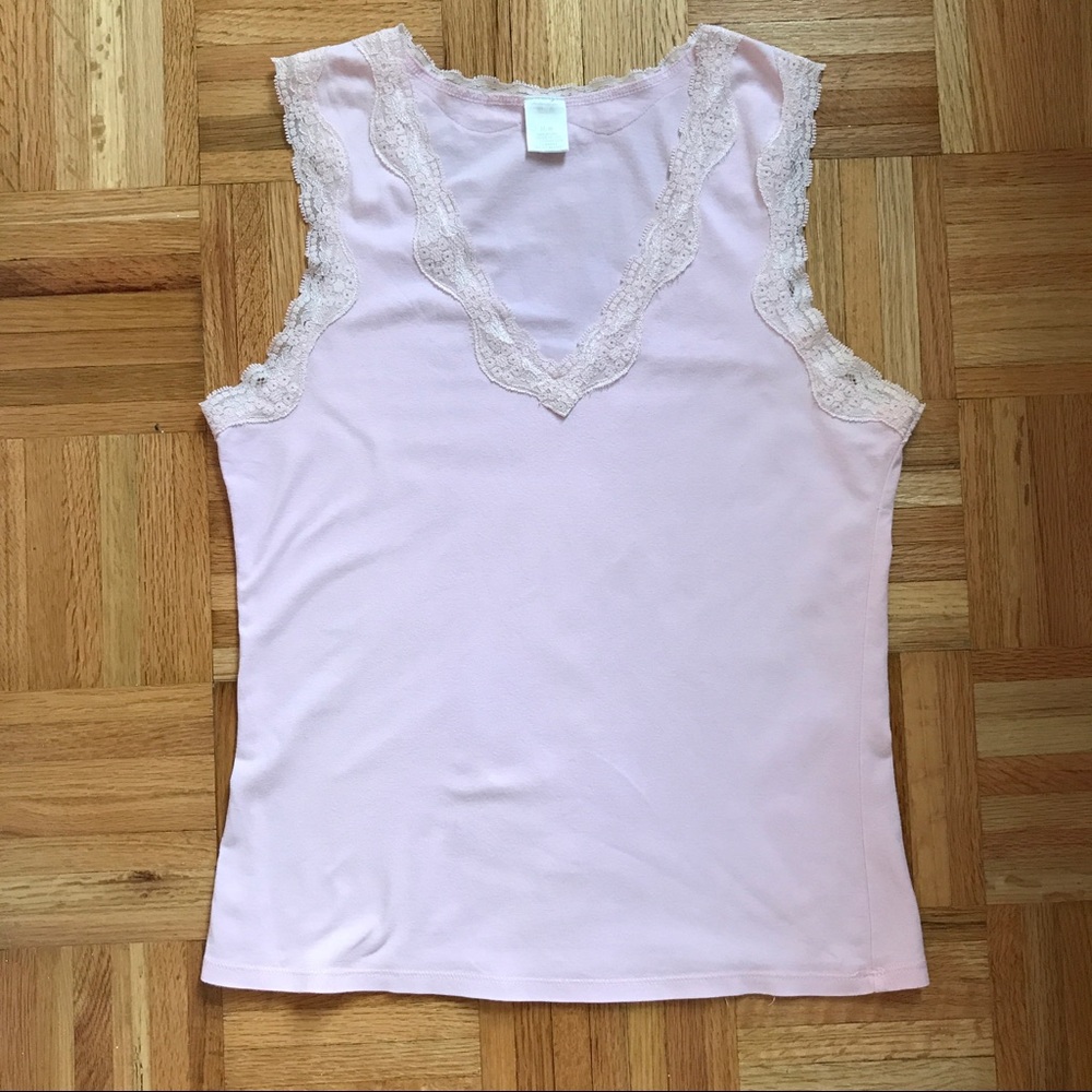 Roots Athletics Lace Trim Sleeveless Top