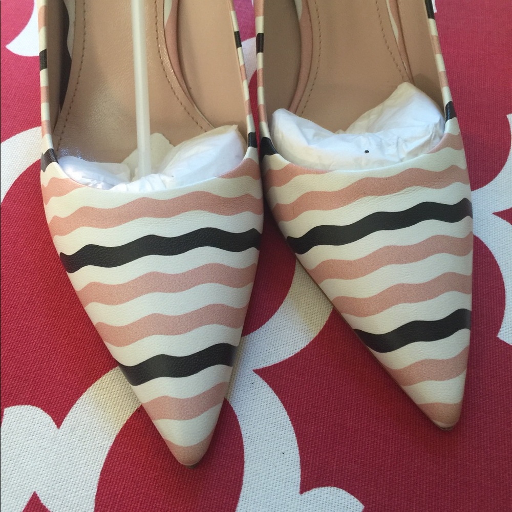 🚫sold🚫NWT Miu Miu Calzador Donna heels stripe - Picture 3 of 6