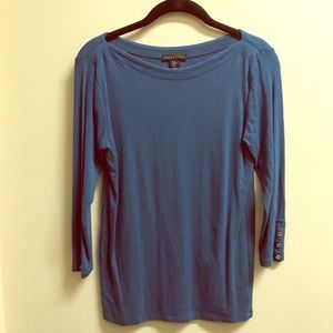 🍁NWOT Teal Boatneck Tee