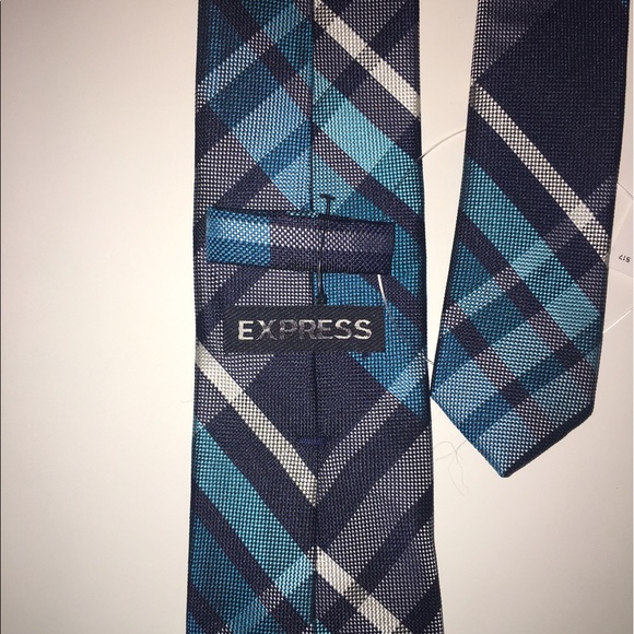 Express Men's Tie- Blue - Picture 2 of 2