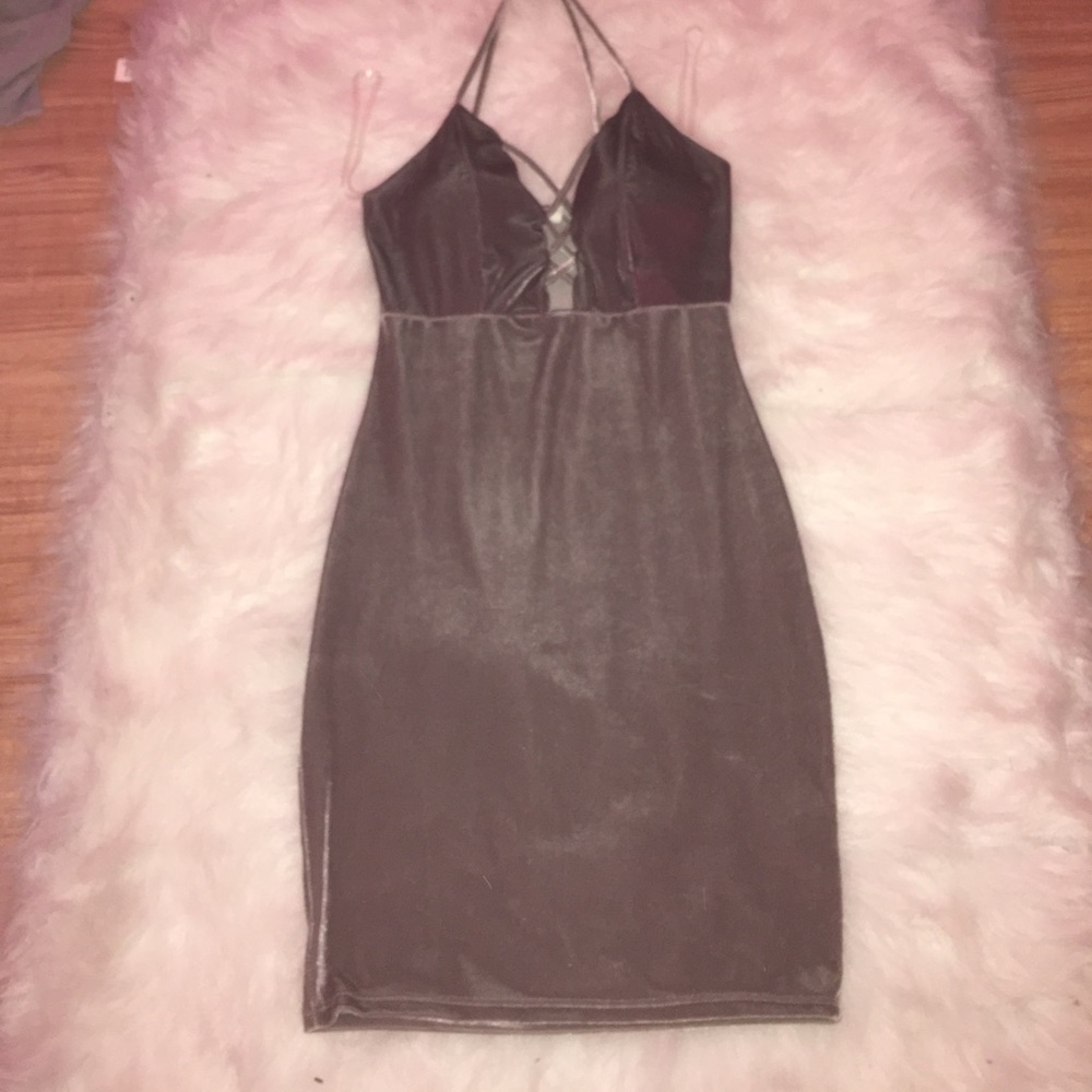 A+ Ellen spaghetti strap shorty dress