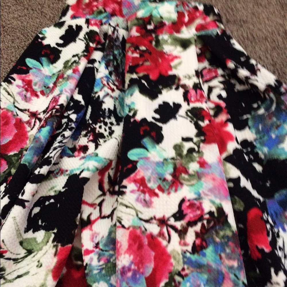 Opal floral skirt