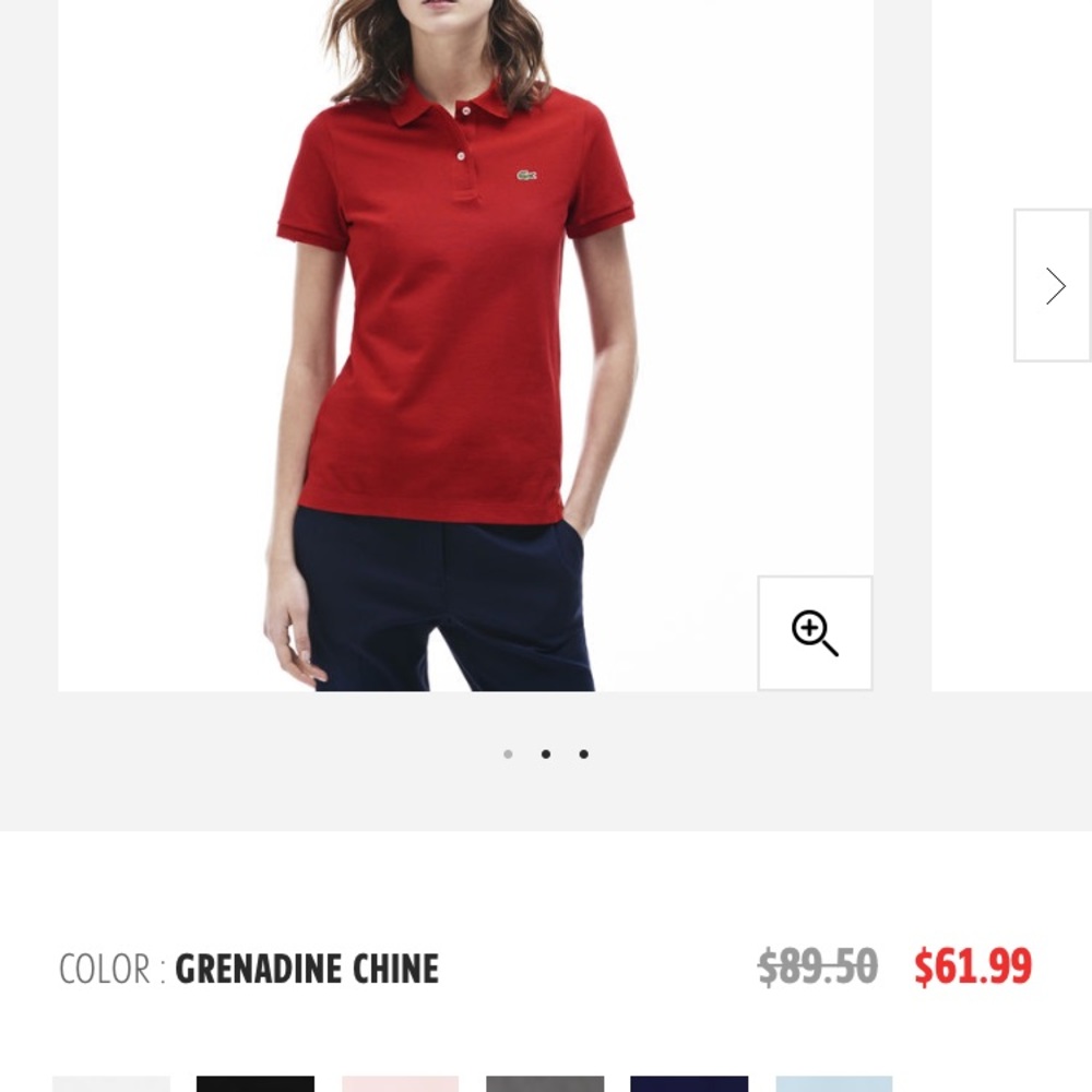 NWOT Lacoste Polo