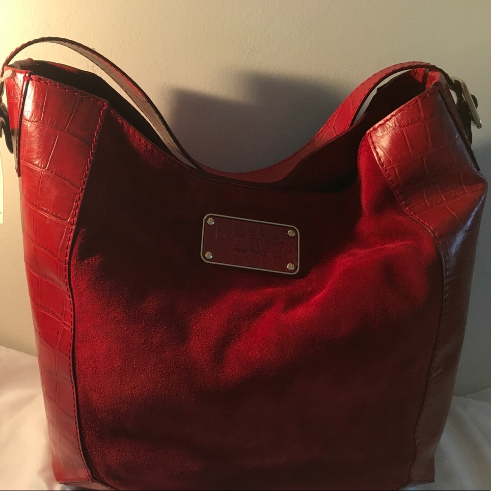 kate spade Red Suede Bag with tag