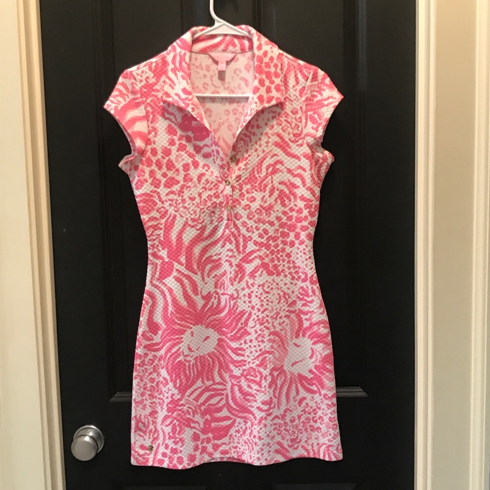 Lilly Pulitzer pink collared dress