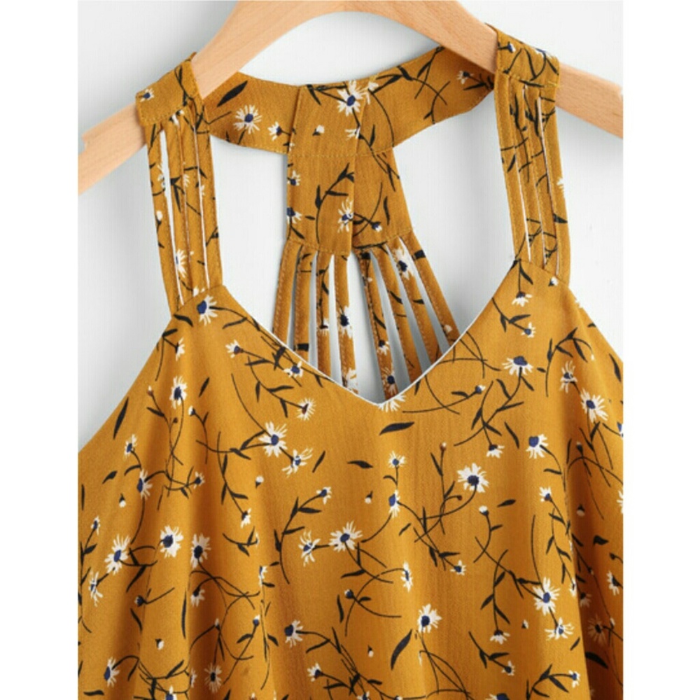 📣LAST ONE📣 🌿🌱MUSTARD SHIFT DRESS🌱 - Picture 2 of 5