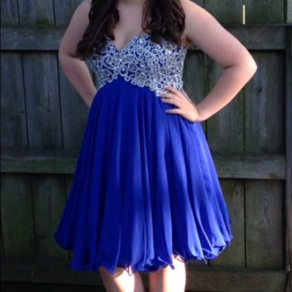 Royal blue dress