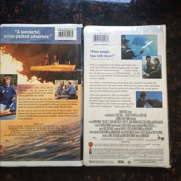 Free Willy 1 & 2 : The Adventure Home (VHS,) - Picture 2 of 4