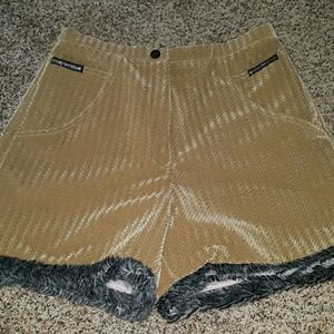 Weird soft shorts with fur