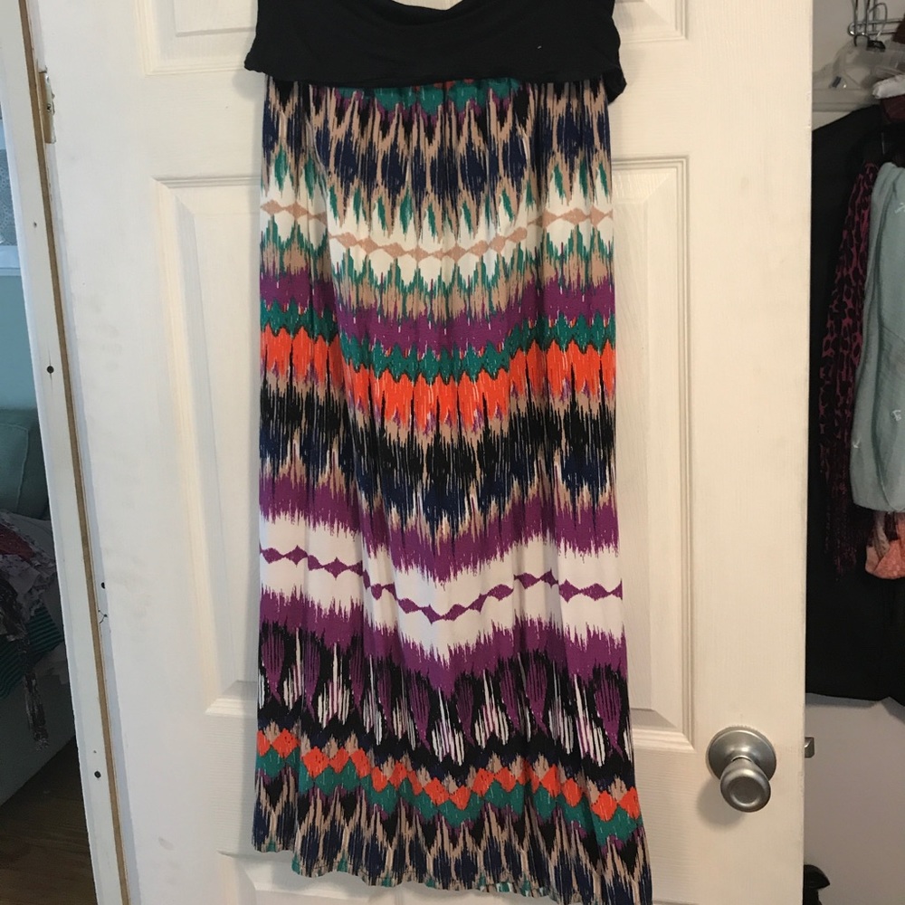 Multi colored maxi skirt
