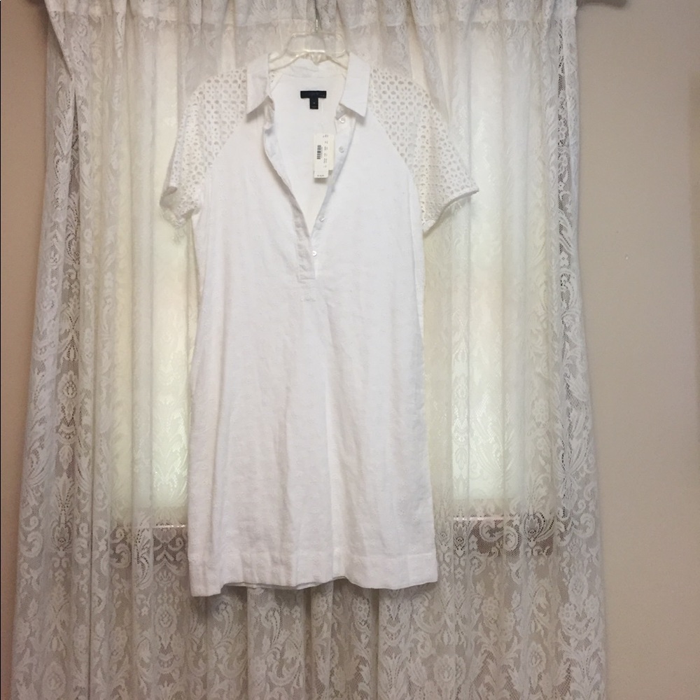 White Eyelet Jcrew dress