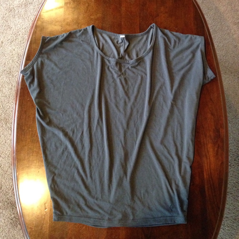 Gray Dolman Sleeved T-shirt