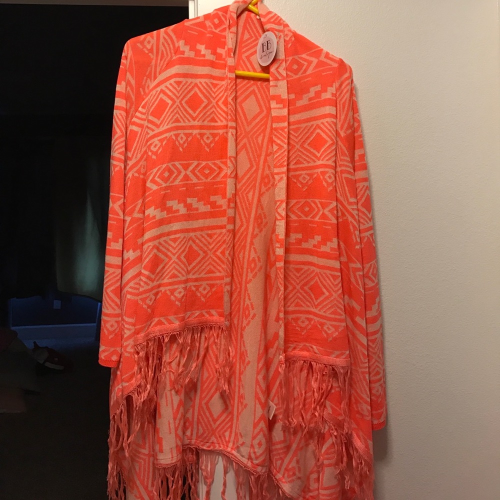 Wrap long cardigan