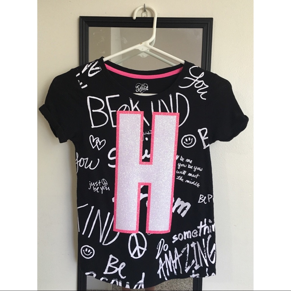 Black "H" shirt