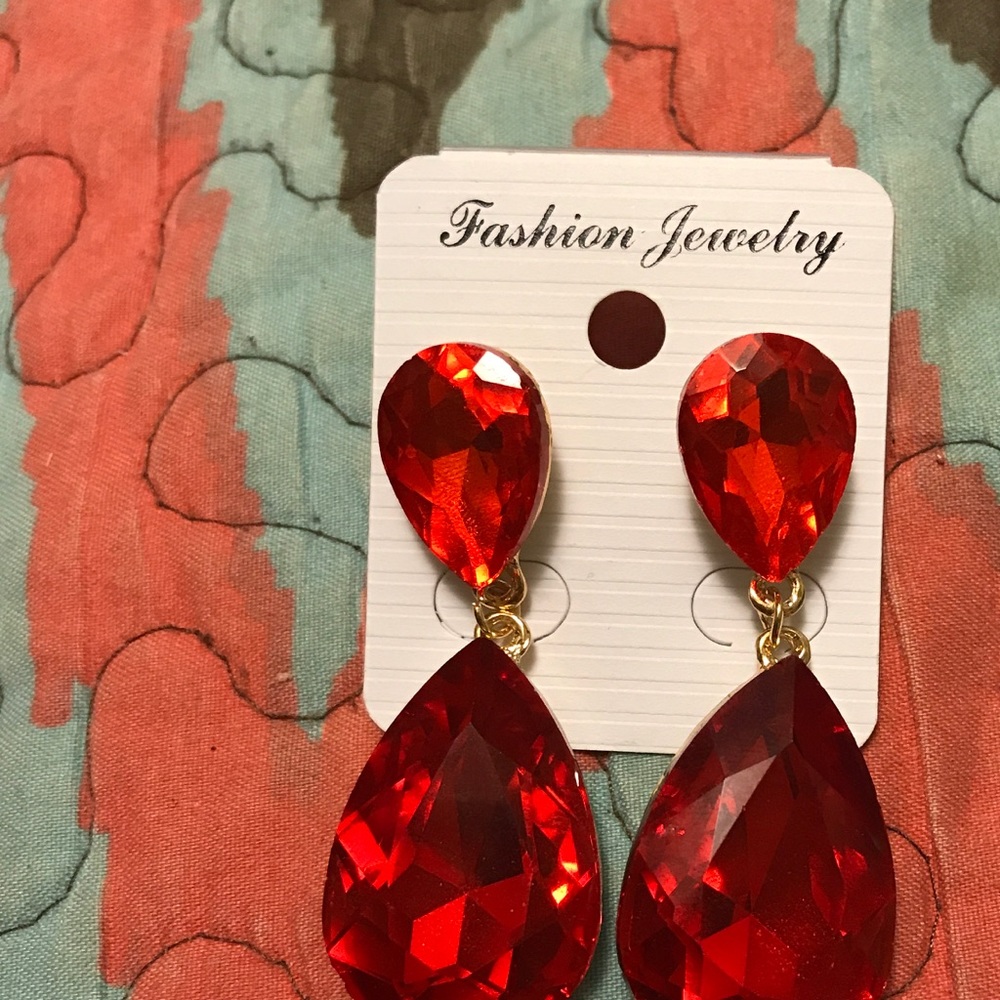 Red Formal Earrings