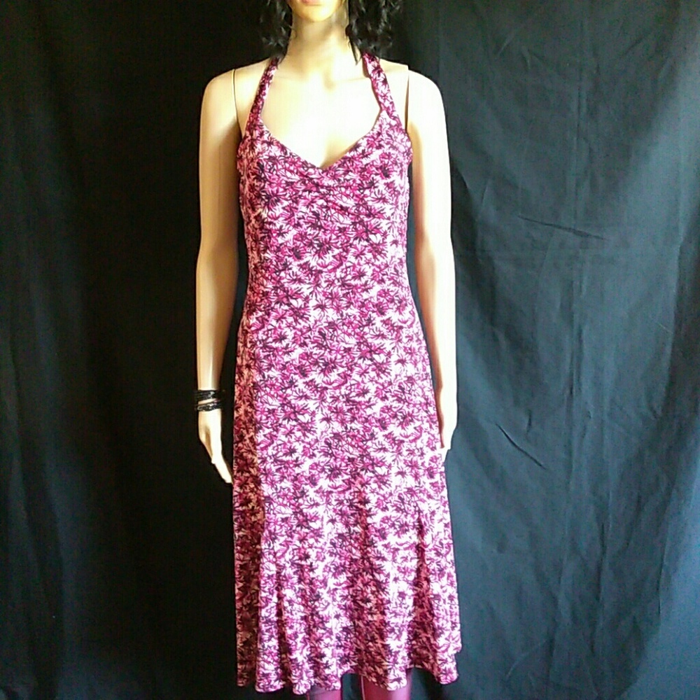 BCBG MAX AZRIA GORGEOUS HALTER ROSE DRESS 💕