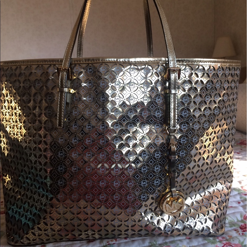 Micheal Kors Gold Tote