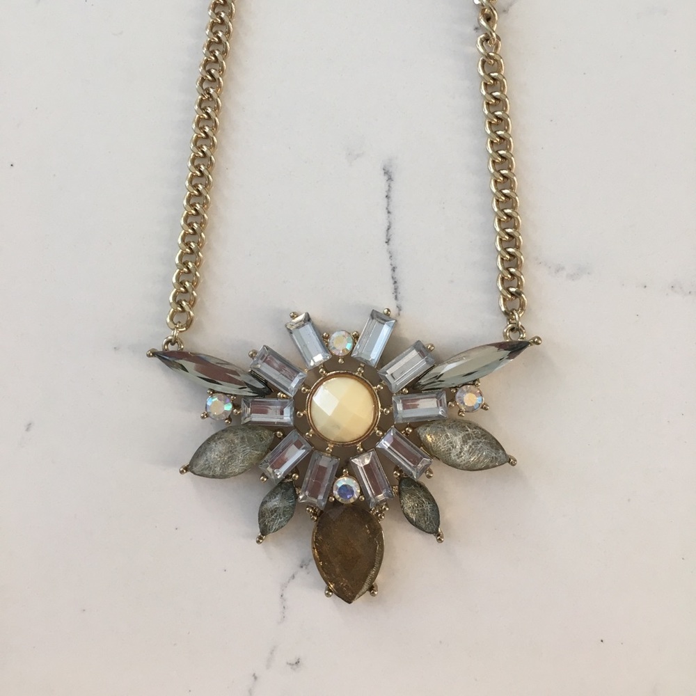 Gold statement necklace