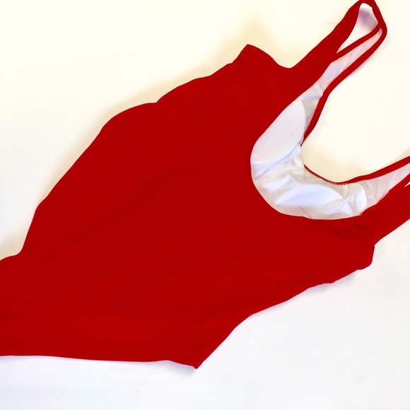 Red swimming suite one piece sw264 - Picture 4 of 4