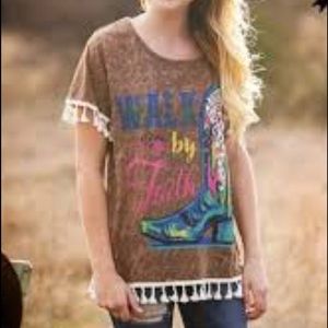 Southern Grace Walk by Faith tassel shirt