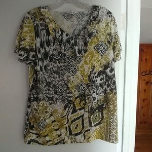 Multi-colored dressy top