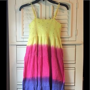 🗣justice multicolored Maxi dress for juniors🗣