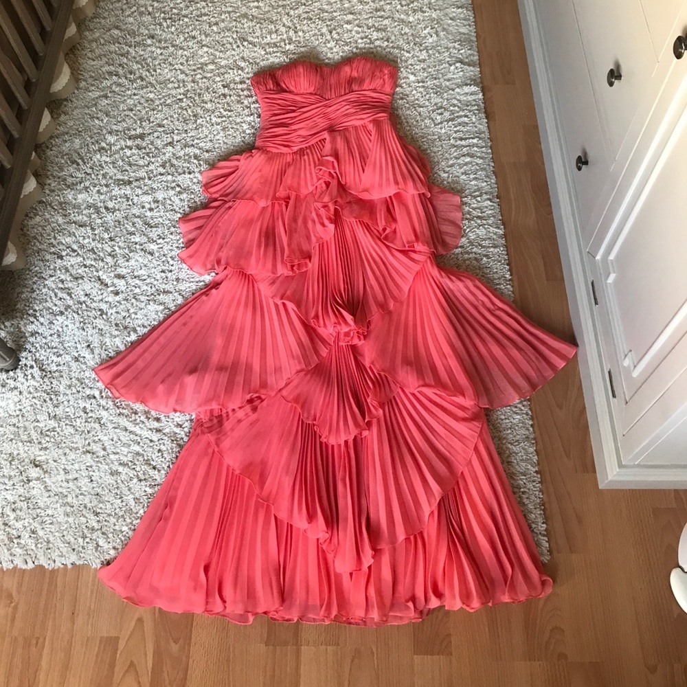 Salmon gown from DESIGNER DALIA MACPHEE