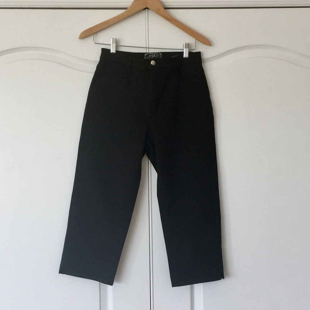 NYDJ Black Denim Crop Jeans