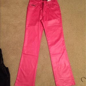 Halloween Costume- Pink Faux Leather Pants