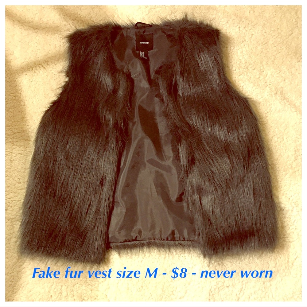 Fake fur vest!