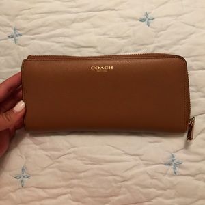 Tan coach wallet
