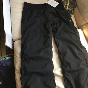 Lululemon black lined studio pants