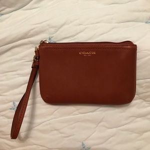 Brown Coach Wristlet