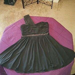 EXPRESS Black One Shoulder Dress - 10