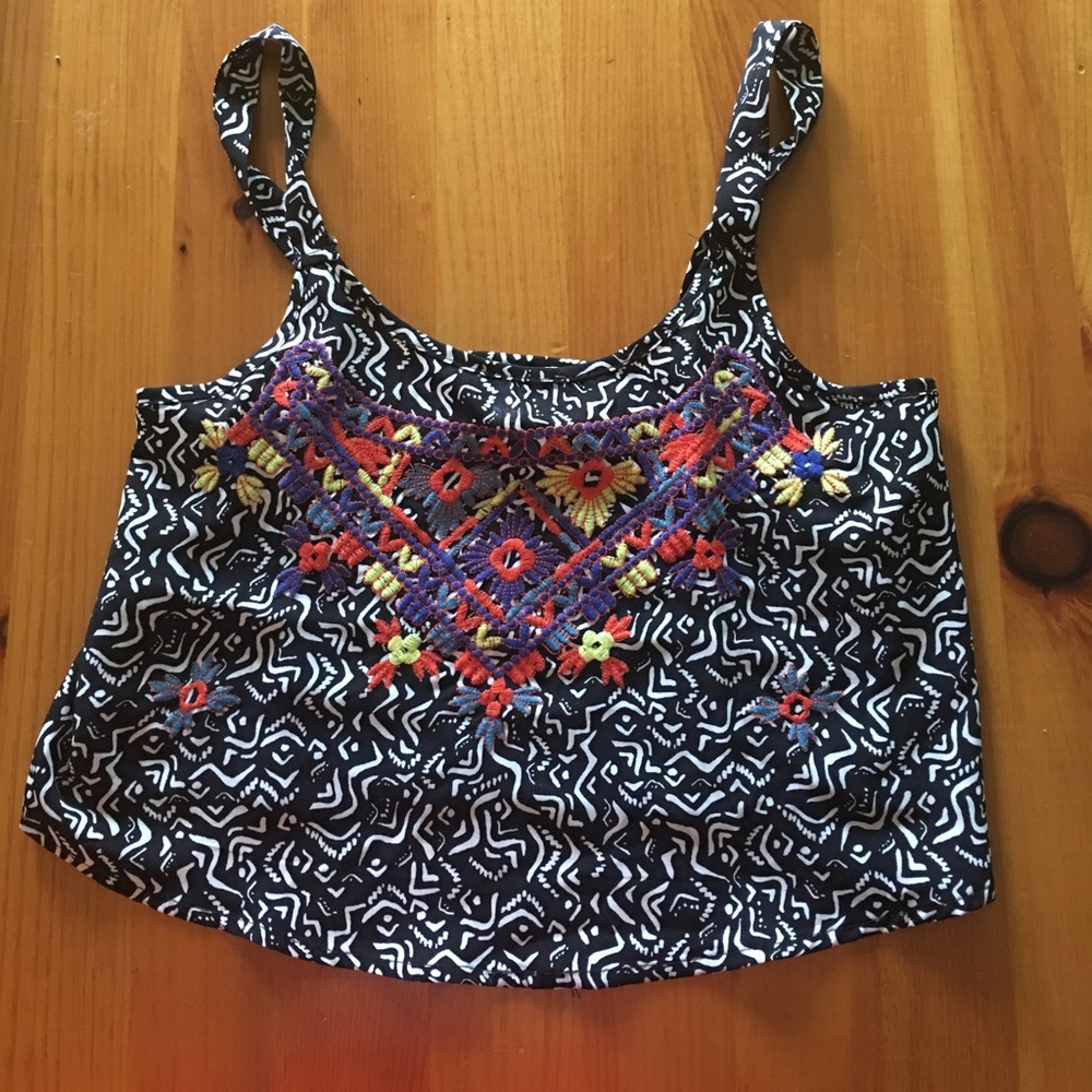 Tribal crop top