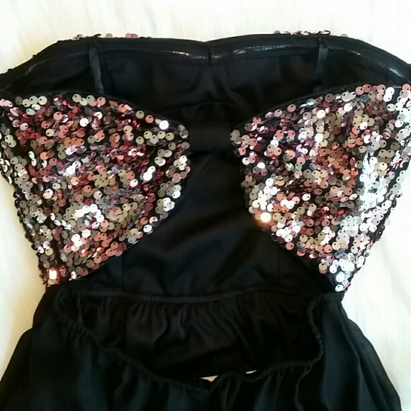 Prom! Hailey Logan Sequin High Low Dress Size 1 - Picture 4 of 7