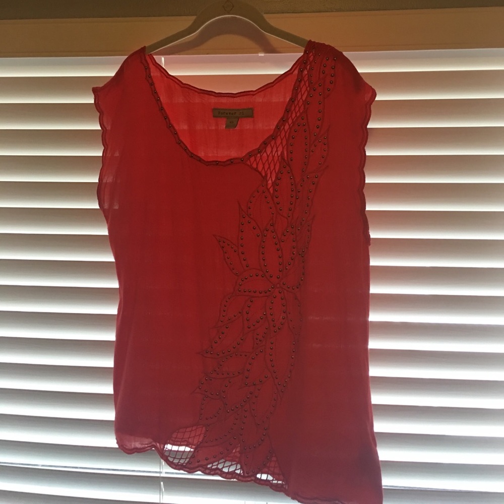 Coral tshirt from Forever 21