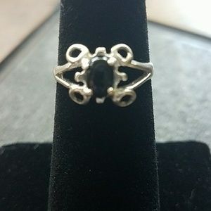 Black Onxy Sterling Silver Ring