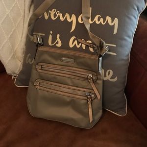 Dana Buchman gold cross body