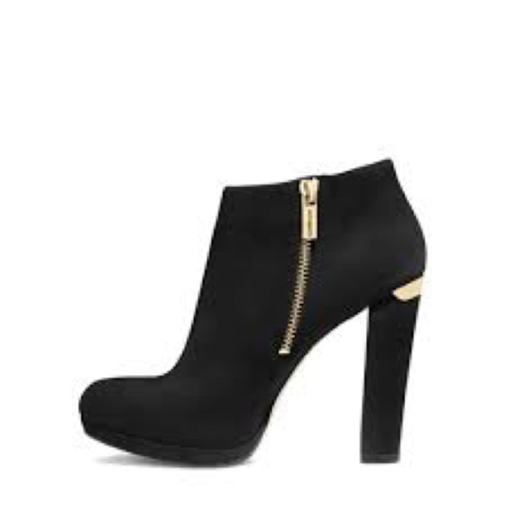 Michael Kors Black Suede Ankle Bootie