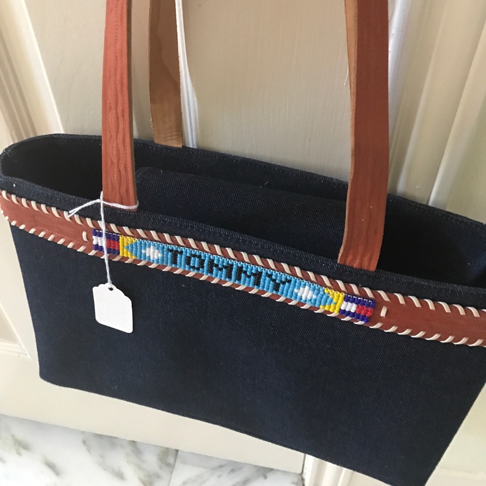 🆕 ListingTommy Hilfiger bag denim jean fabric.