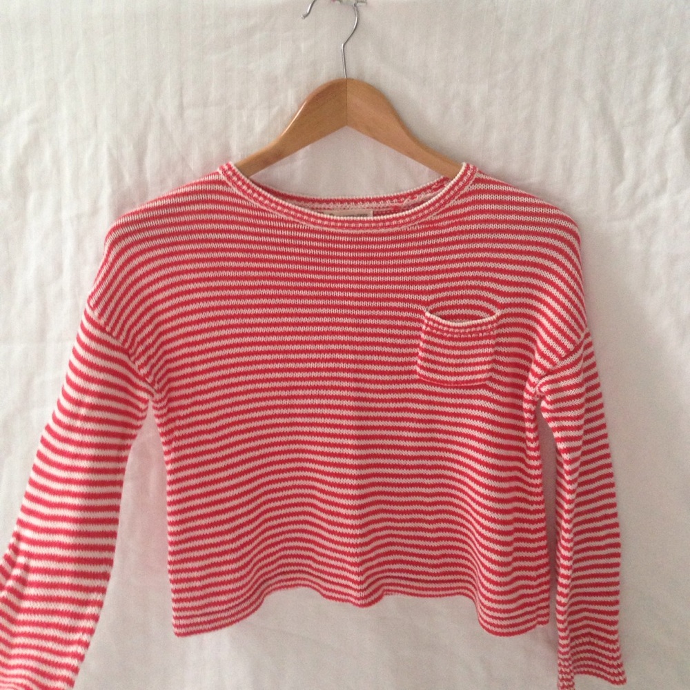 Cropped knit sweater 🍭
