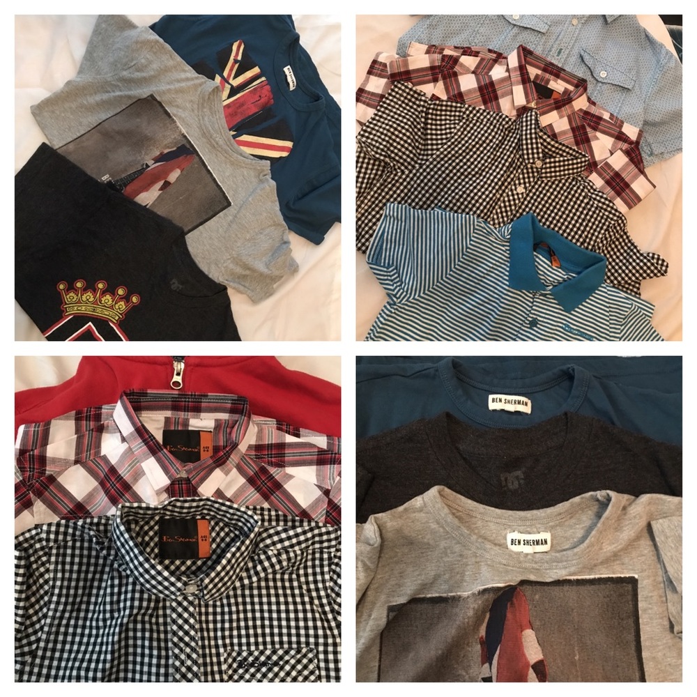 Lot of Boys Clothes size 8-12 (17 items total)