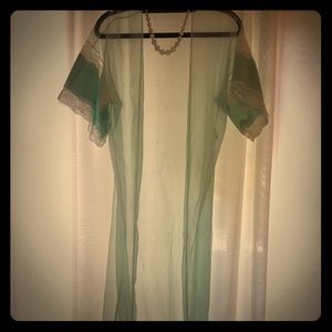 Tiffany Blue Vintage Sheer Robe