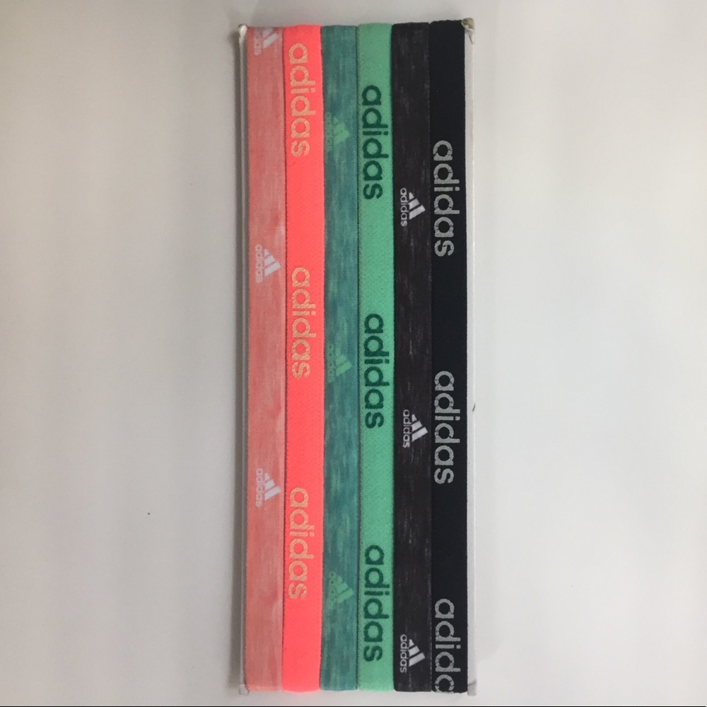 6 skinny Adidas headbands