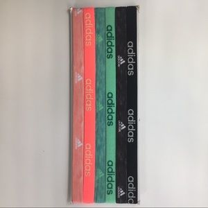 6 skinny Adidas headbands