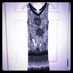 Black and white summer dress