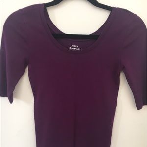 J.Crew perfect fit t-shirt in purple in XS