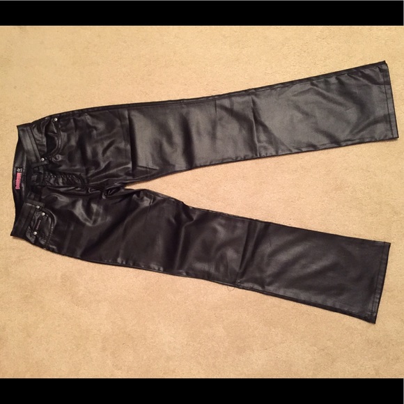 Halloween Costume- Black Faux Leather Pants - Picture 2 of 5