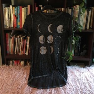 Paper thin super soft Graphic tee- Moon Phases